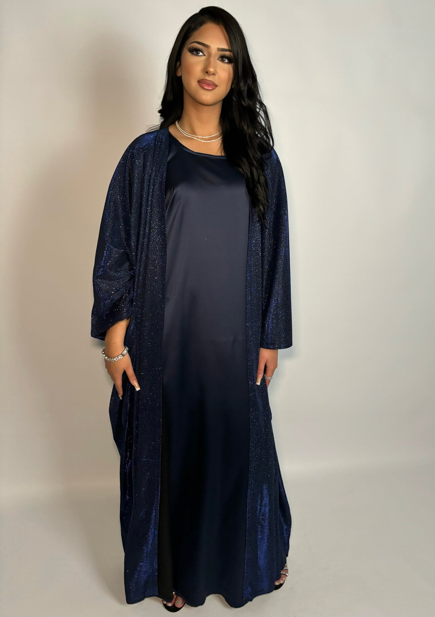 Nova Glitter 3-piece abaya set