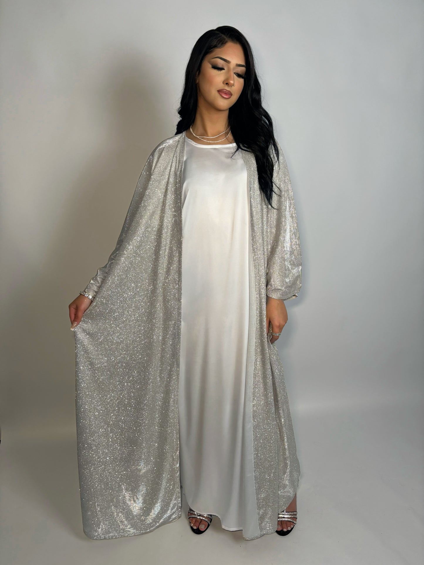 Starlight Glitter 3-piece abaya set