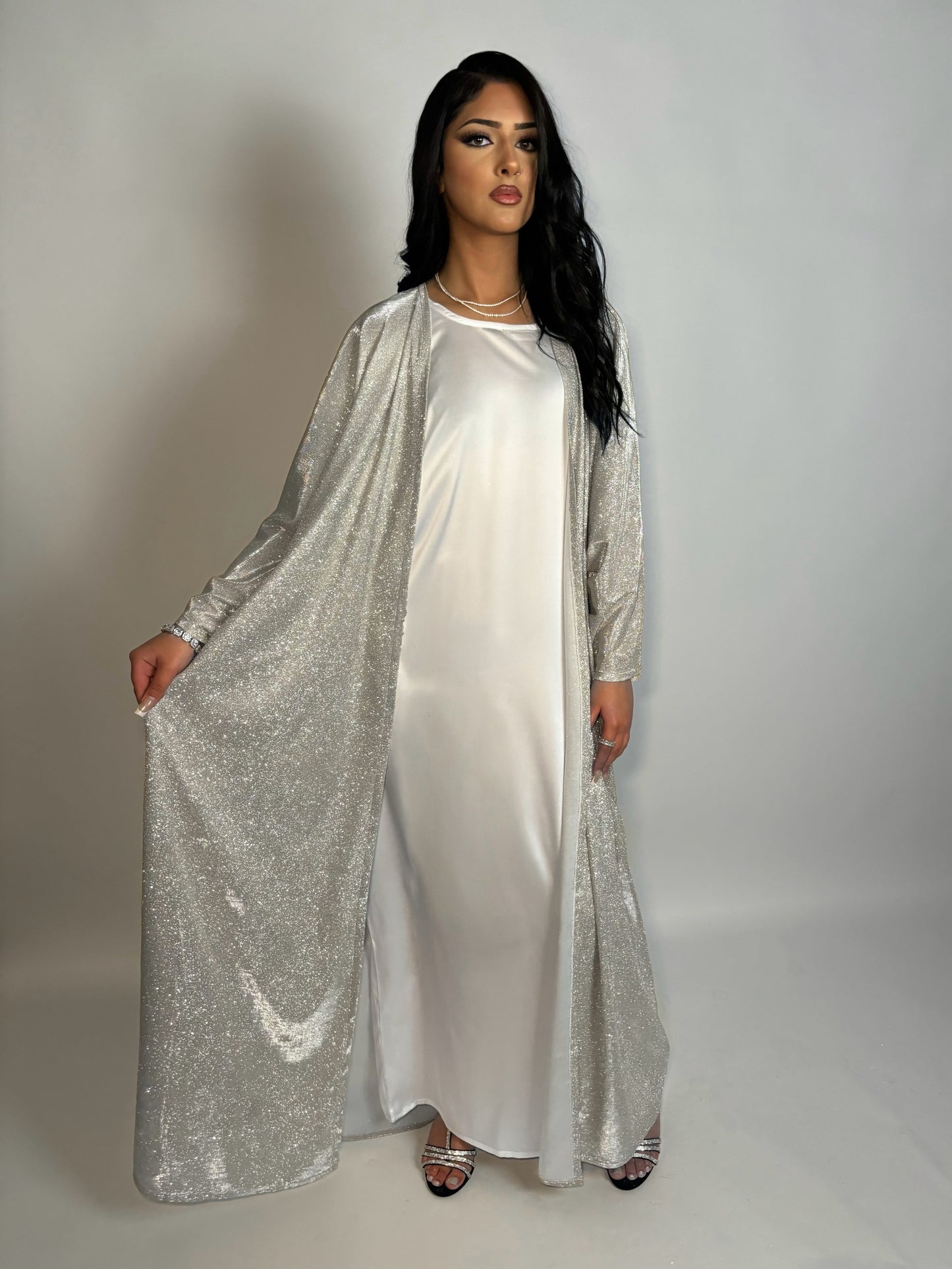 Starlight Glitter 3-piece abaya set