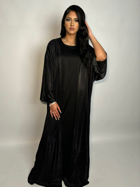 Noiré Glitter 3-piece abaya set