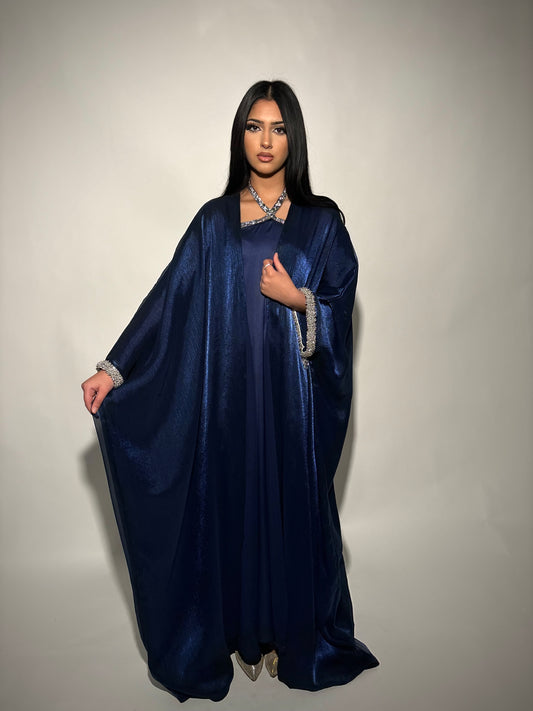 Sapphire Embellished 3-piece abaya set